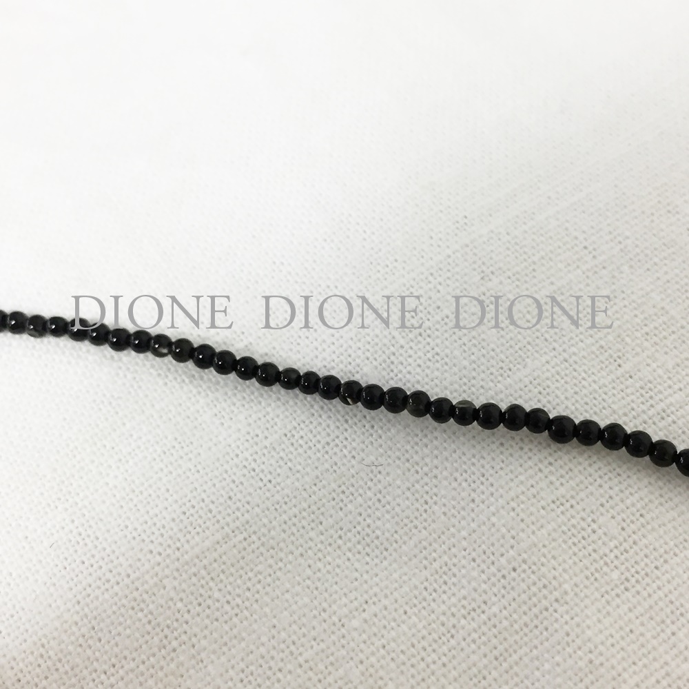 B_147 블랙 라운드오닉스원석 2mm(50개입)귀걸이,팔찌,목걸이,액세서리,비즈공예재료