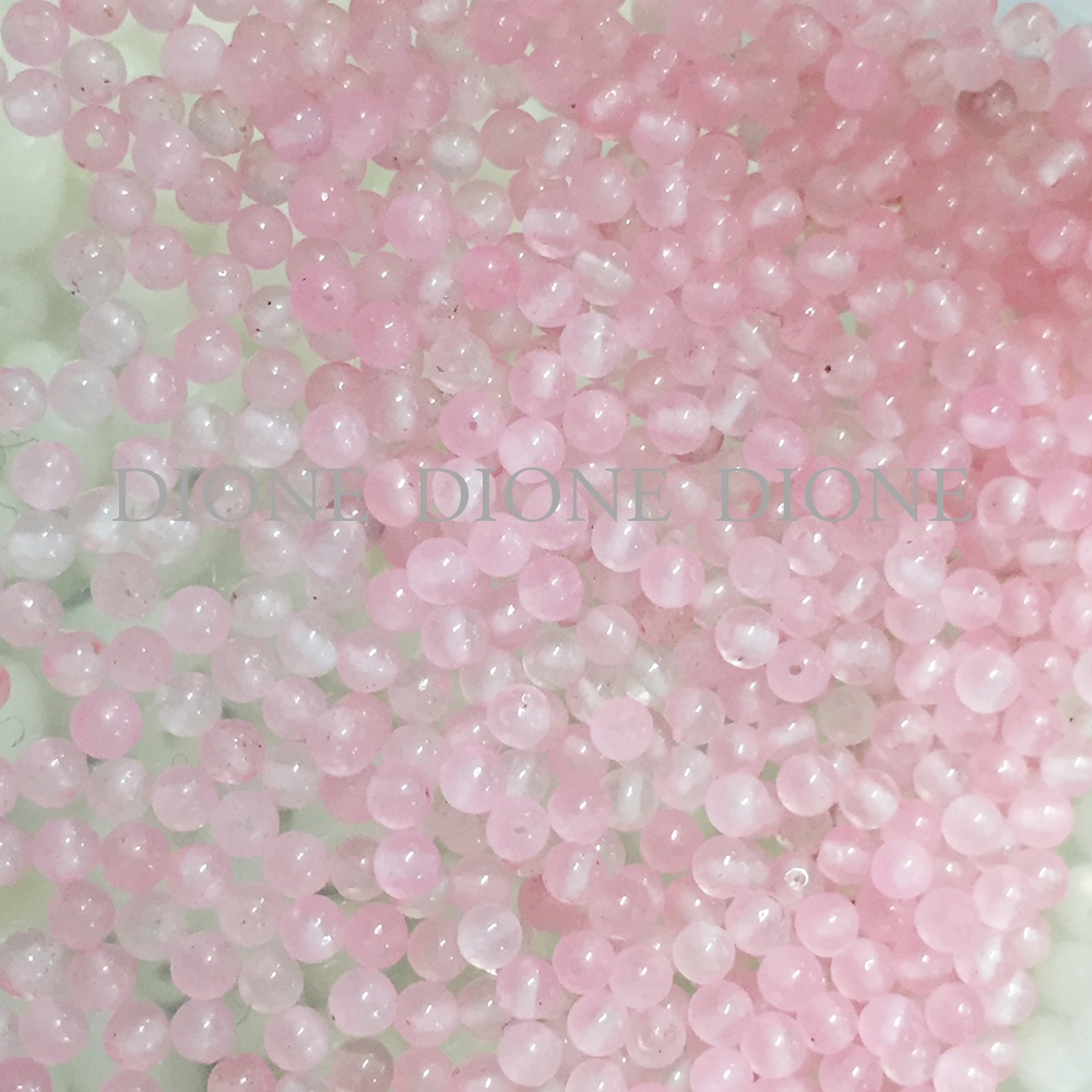 B_149 핑크 라운드원석 2mm (50개입) 귀걸이,팔찌,목걸이,액세서리,비즈공예재료