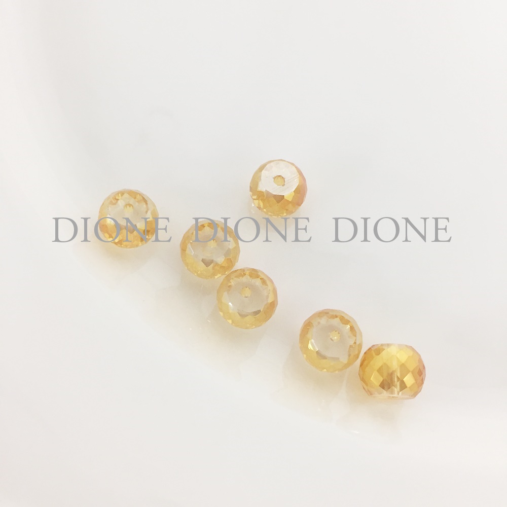 B_473 오렌지 크리스탈 10mm (20개입) 귀걸이,팔찌,목걸이,액세서리,비즈공예재료