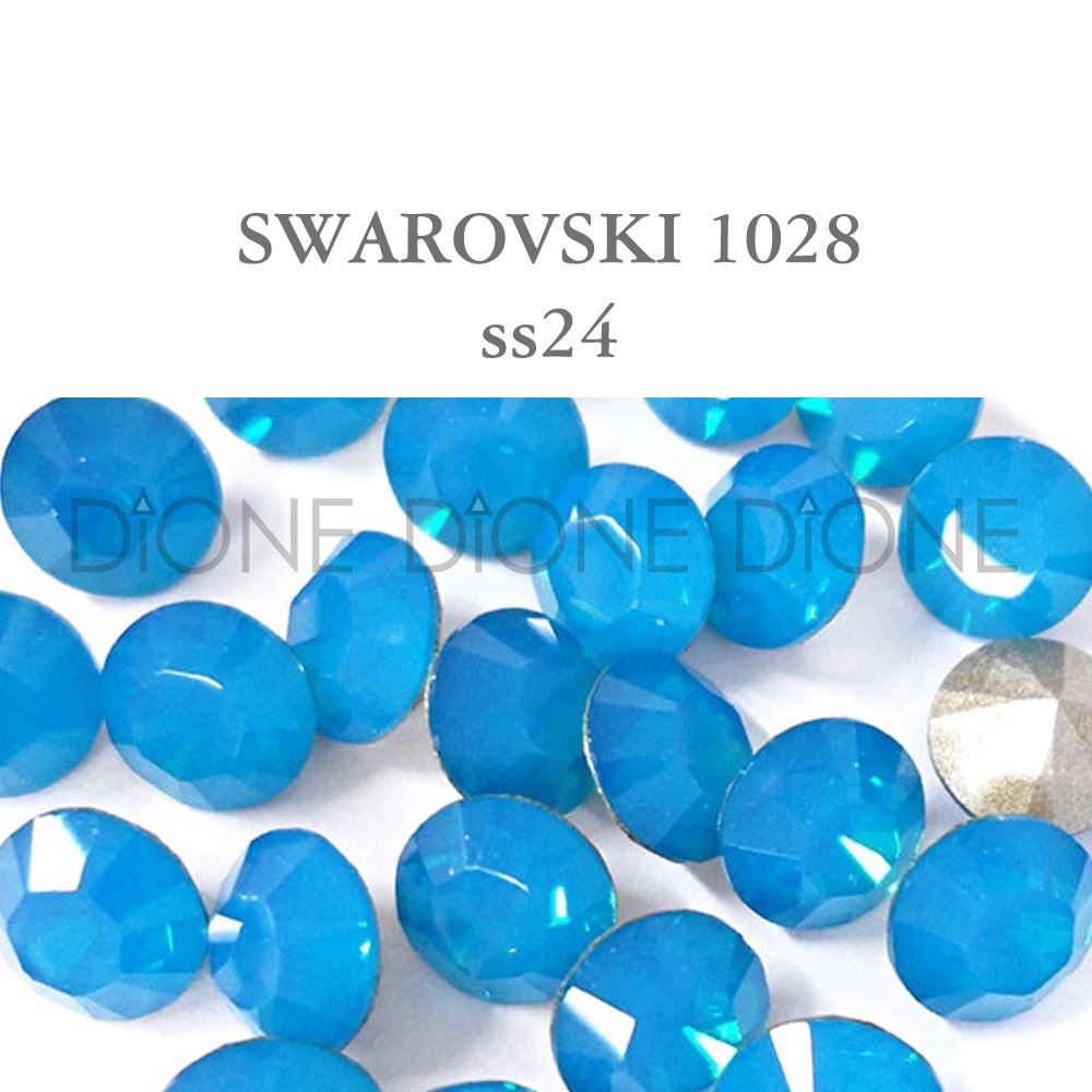 스와로브스키V컷스톤 실리온챠톤1028 캐리비언블루오팔 ss24/5.4mm(10개)