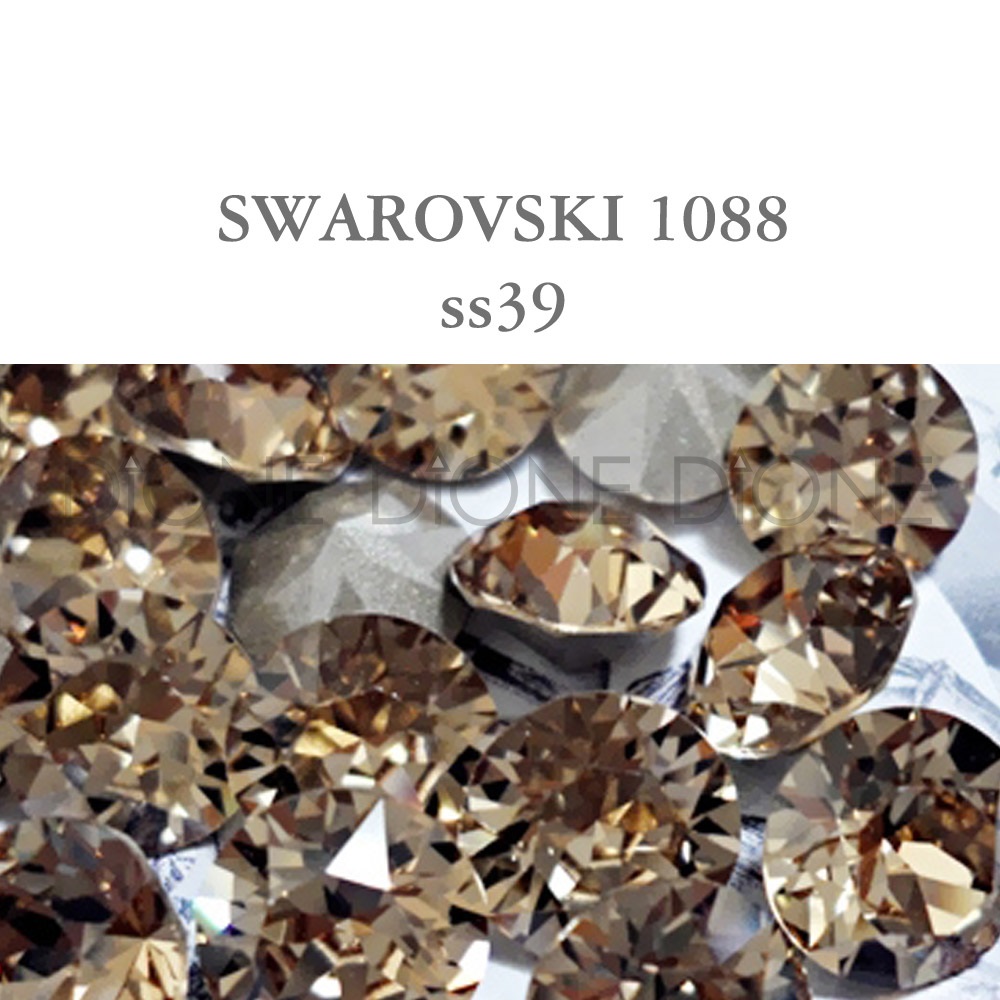 스와로브스키V컷스톤 실리온챠톤1088 라이트스모크드토파즈 ss39/8.3mm(10개)