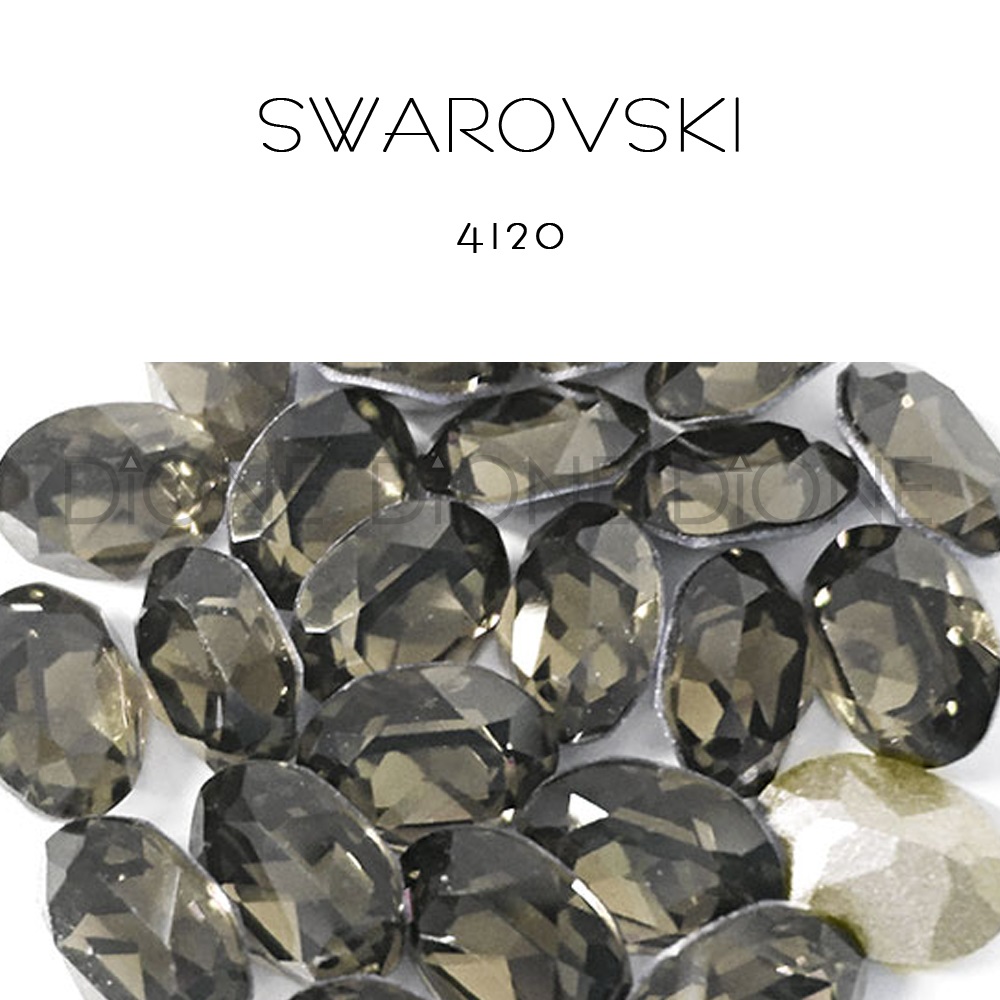 스와로브스키V컷스톤 오벌팬시4120 블랙다이아몬드 4x2.7mm (3개입)