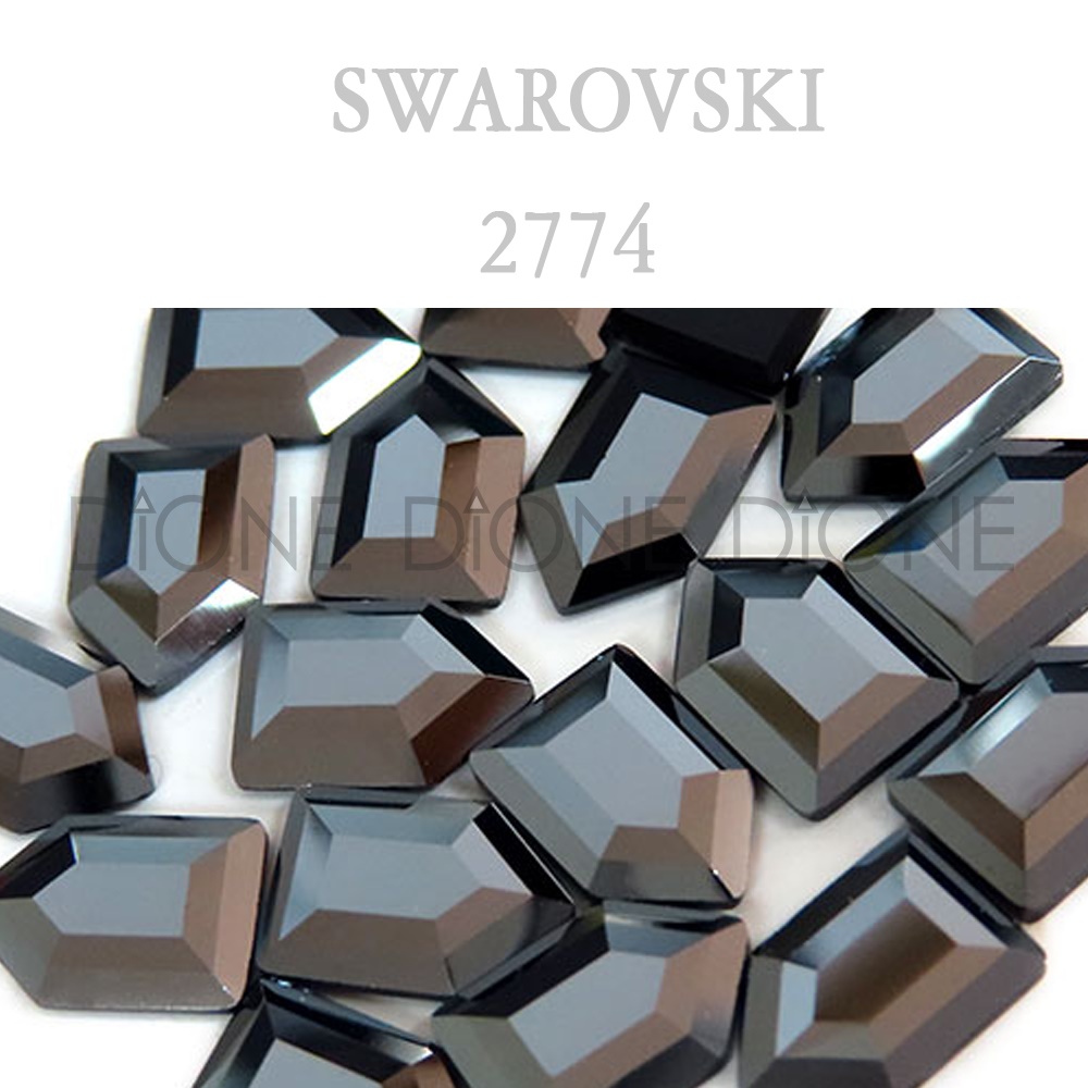 스와로브스키 2774 오각 팬타곤 팬시 제트헤마 6.3x4.2mm (5개입)
