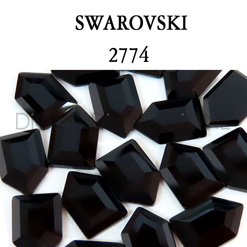 스와로브스키 2774 오각 팬타곤 팬시 제트 8.3x5.6mm (3개입)