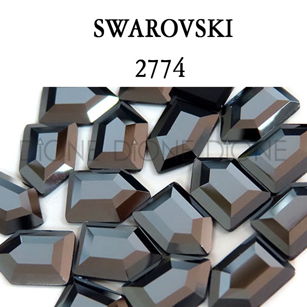 스와로브스키 2774 오각 팬타곤 팬시 제트헤마 8.3x5.6mm (3개입)