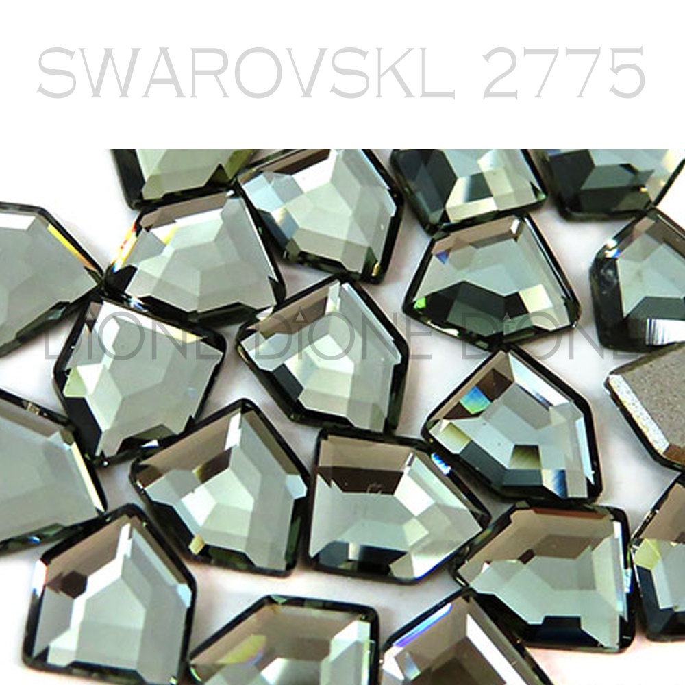 스와로브스키스톤2775 팬타곤평큐빅 팬시 5x4.2mm 블랙다이아몬드 (5개입)