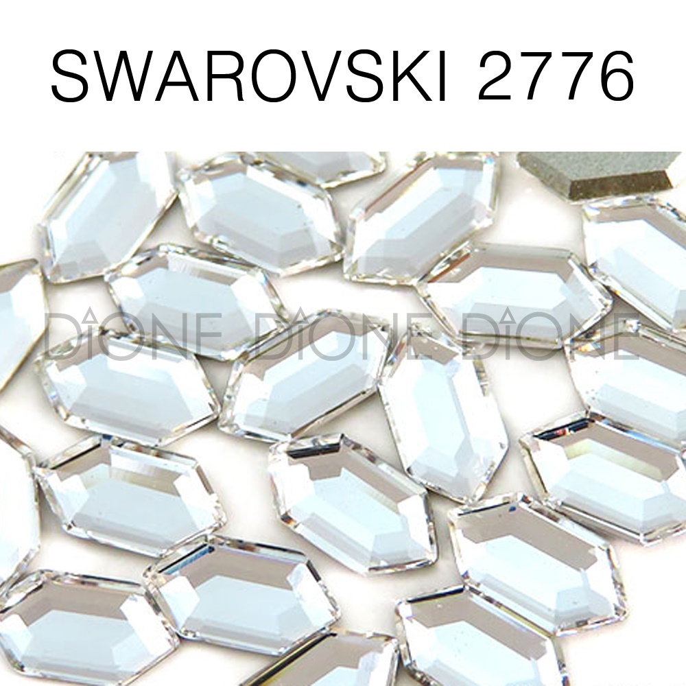 스와로브스키스톤2776 헥사곤팬시평큐빅 8.2x4.2mm 크리스탈 (5개입)