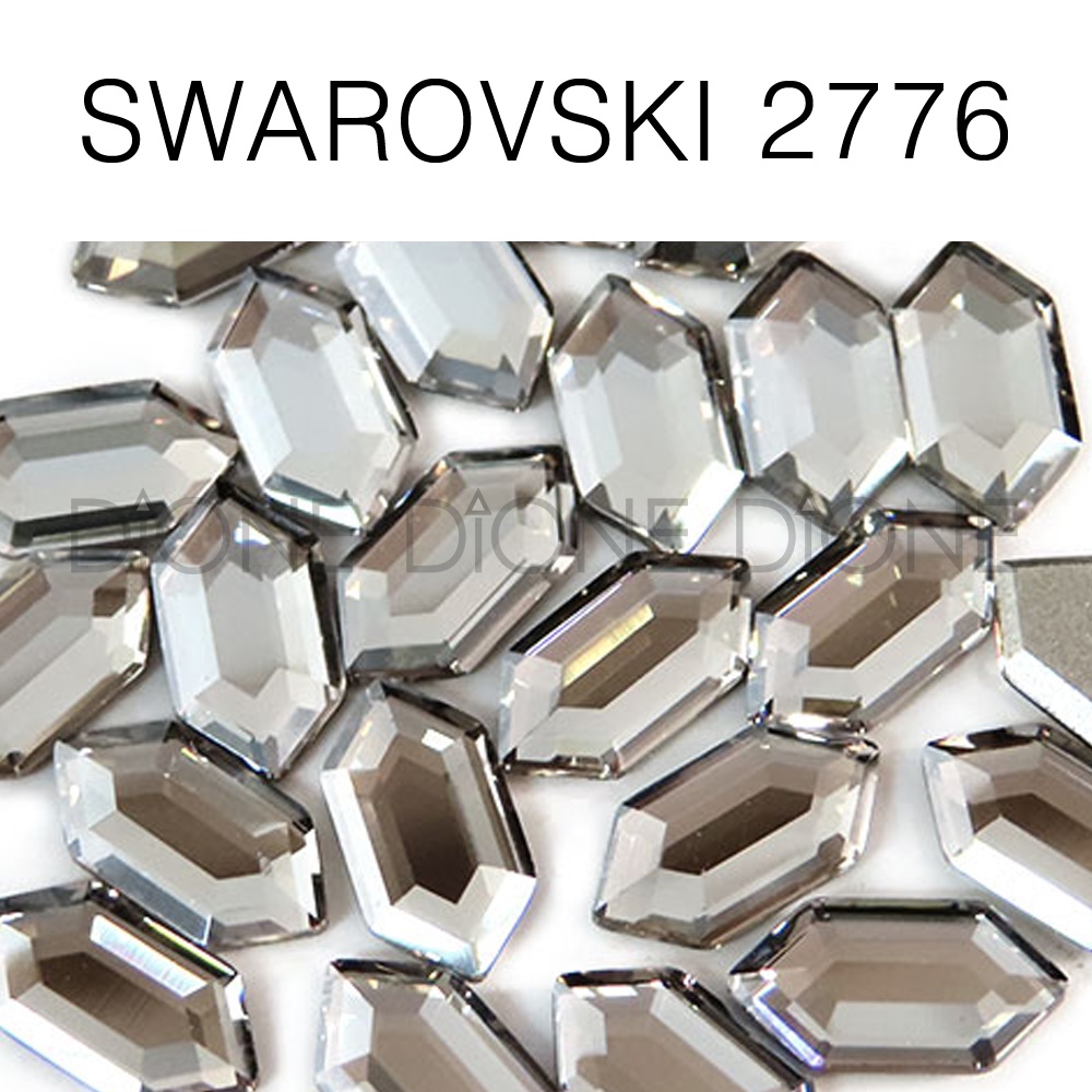 스와로브스키스톤2776 헥사곤팬시평큐빅 8.2x4.2mm 실버쉐이드 (5개입)