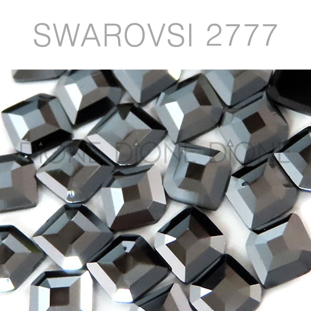 스와로브스키스톤2777 헥사곤평큐빅팬시 5x4.2mm 제트헤마 (5개입)