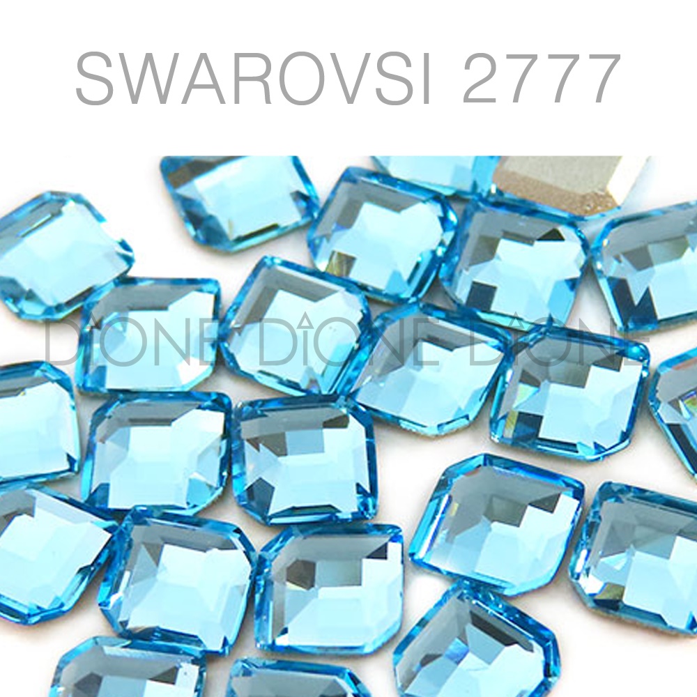 스와로브스키스톤2777 헥사곤평큐빅팬시 5x4.2mm 아쿠아마린 (5개입)