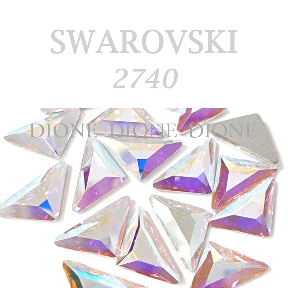 스와로브스키평스톤 2740 삼각팬시 8.3mm AB크리스탈 (3개입)