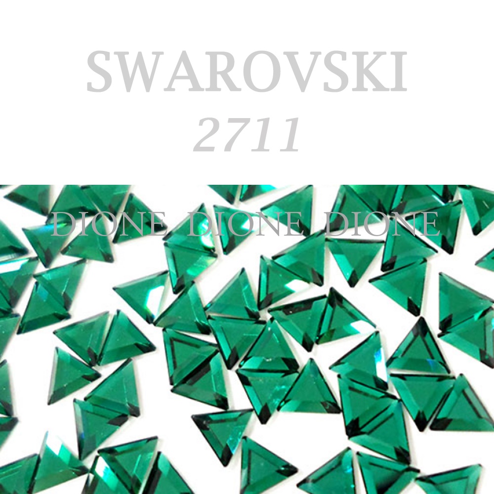 스와로브스키평스톤 2711 삼각팬시 3.3mm 에메랄드 (10개입)