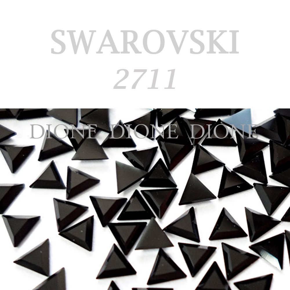 스와로브스키평스톤 2711 삼각팬시 3.3mm 제트_언포일 (10개입)