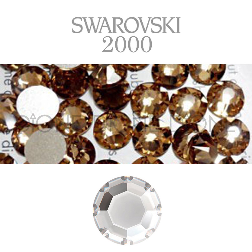 스와로브스키평스톤 챠톤로즈2000 라이트콜로라도토파즈 ss3/1.4mm(50개입)