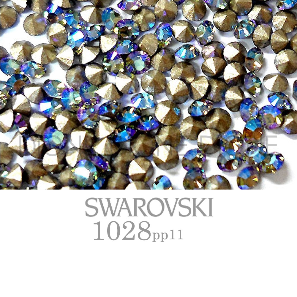 스와로브스키V컷스톤 실리온챠톤1028 블랙다이아몬드쉬머 pp11/1.8mm(100개입)