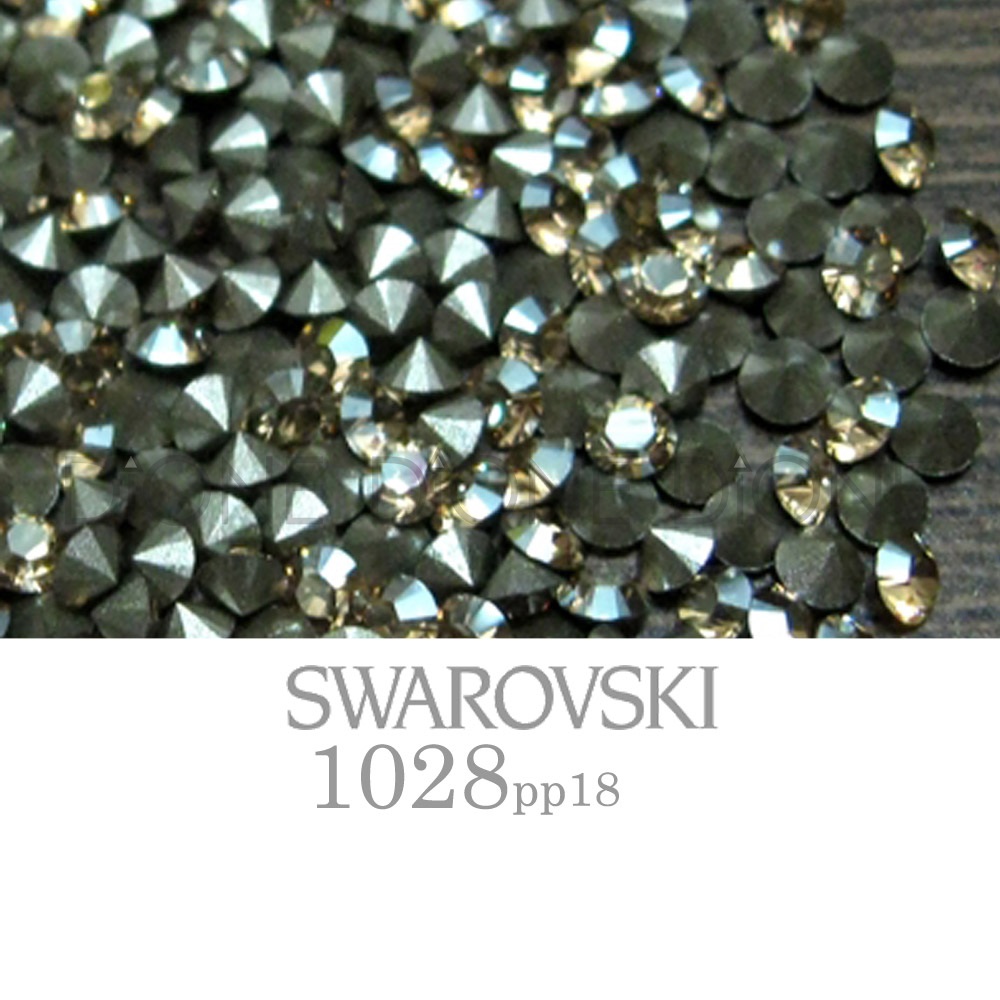 스와로브스키V컷스톤 실리온챠톤1028 골든쉐도우 pp18/2.5mm(100개입)