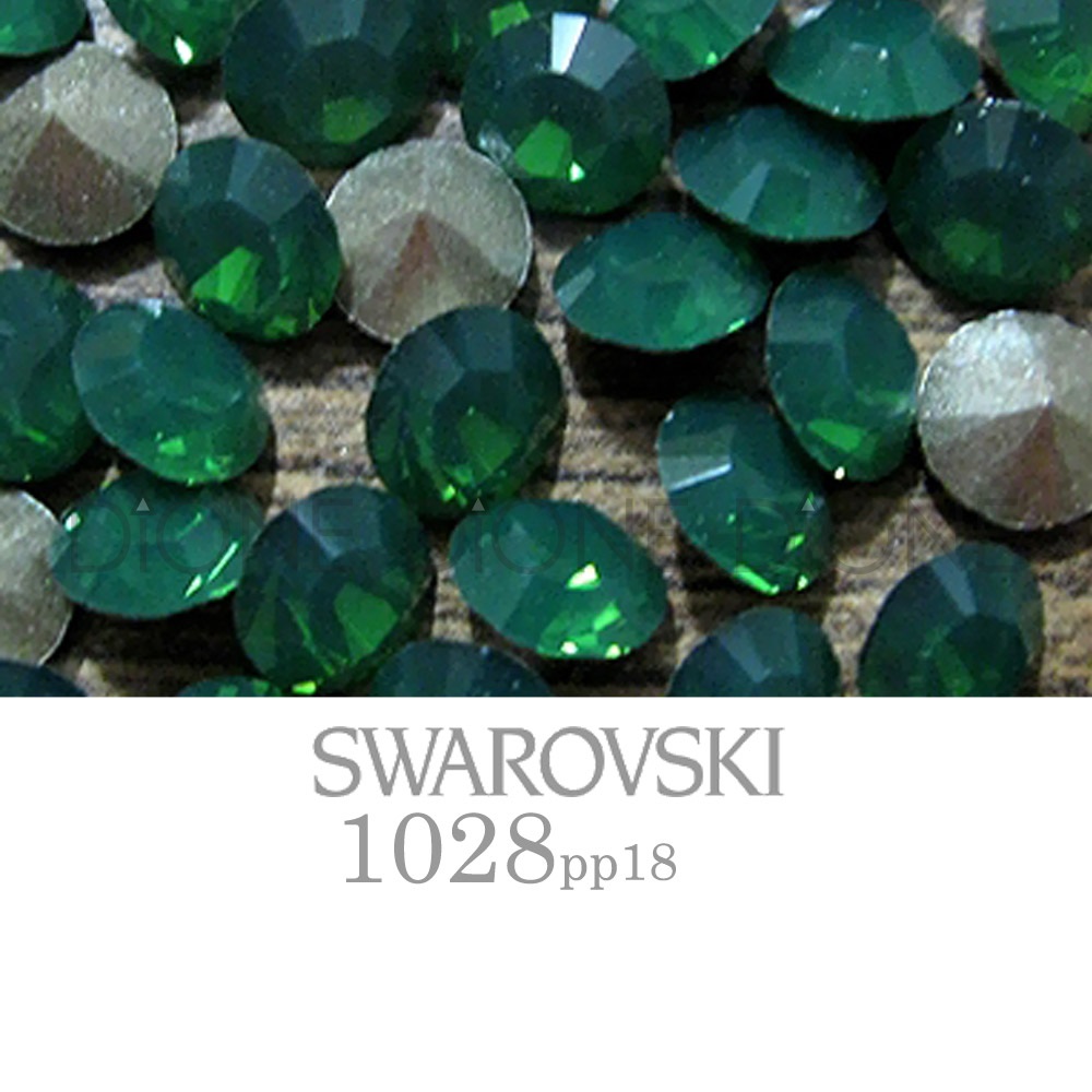 스와로브스키V컷스톤 실리온챠톤1028 펠러스그린오팔  pp18/2.5mm(100개입)