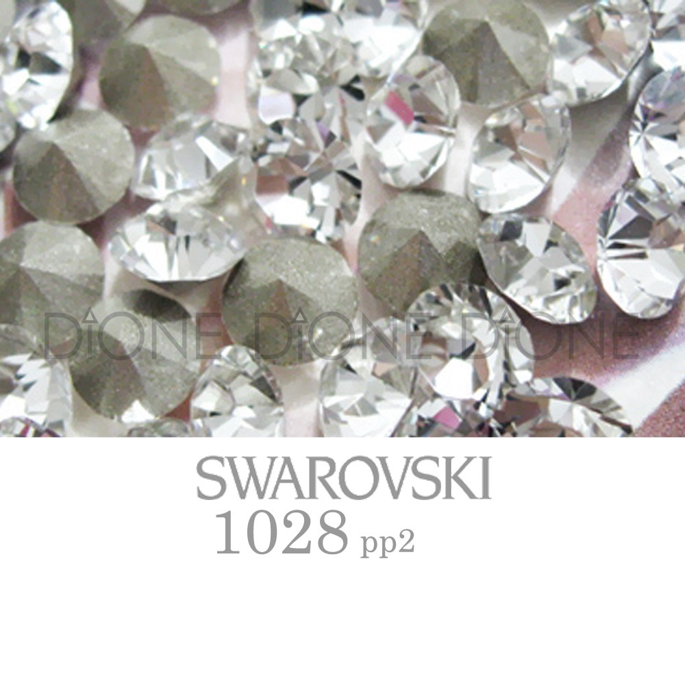 스와로브스키V컷스톤 실리온챠톤1028 크리스탈 pp2/0.9mm~1mm(100개입)