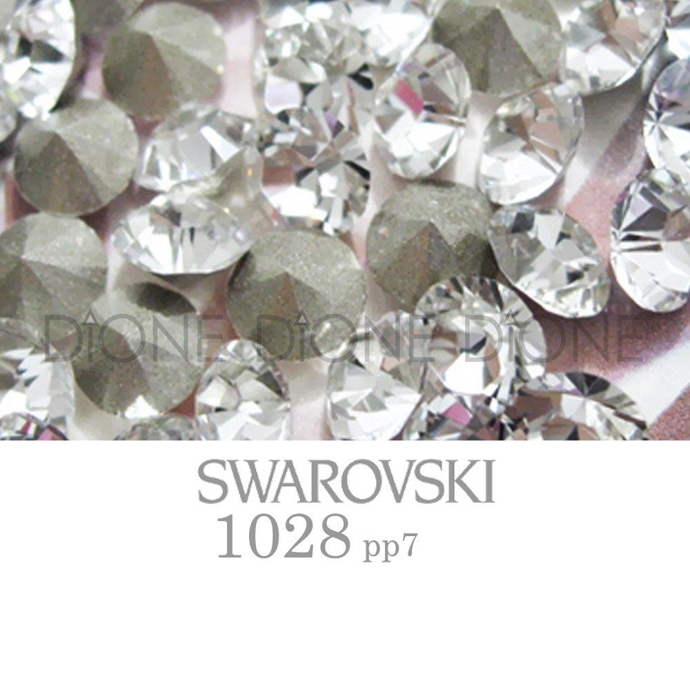 스와로브스키V컷스톤 실리온챠톤1028 크리스탈 pp7/1.4mm(100개입)