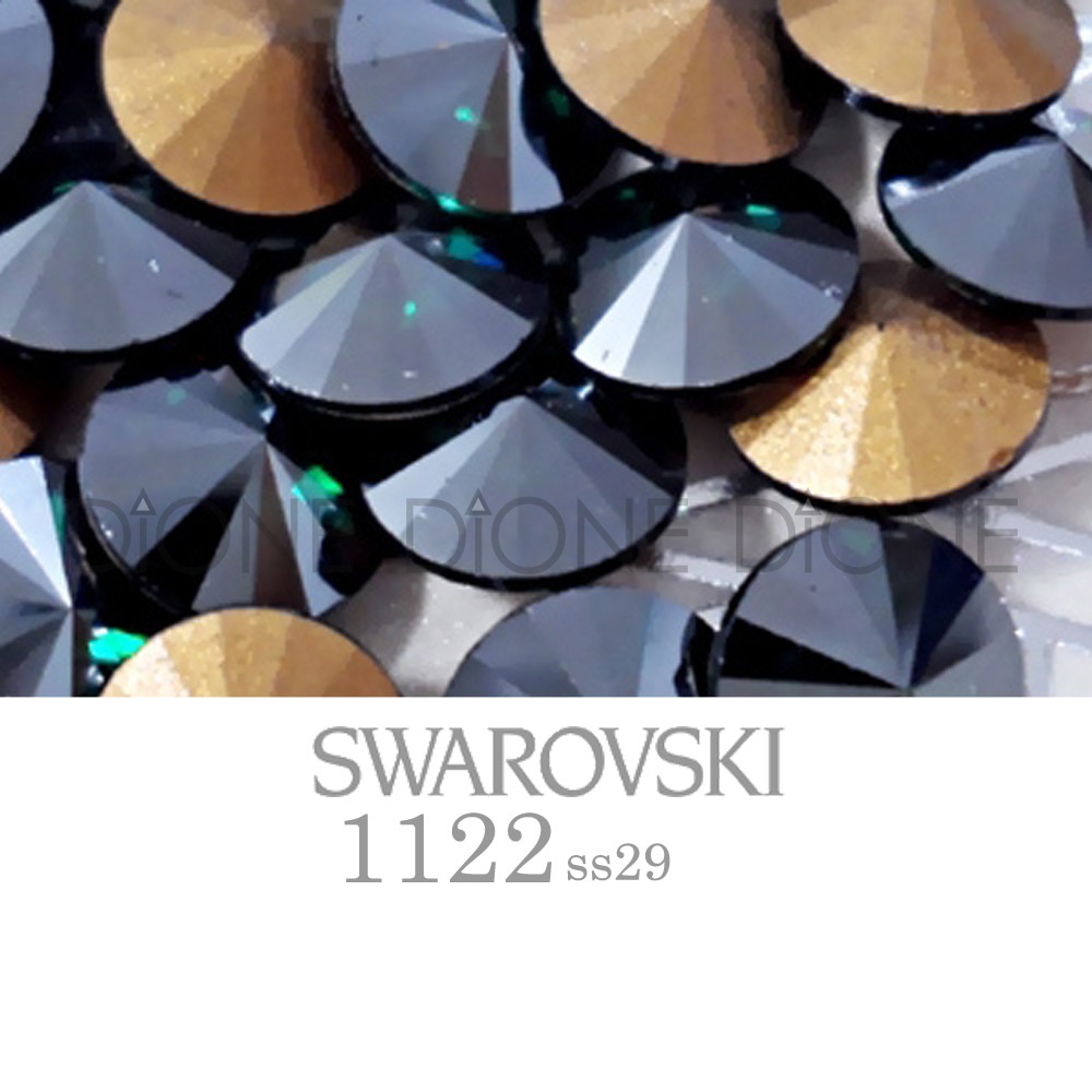 스와로브스키V컷스톤 리볼리1122 에메랄드사틴 ss29/6.3mm(10개입)