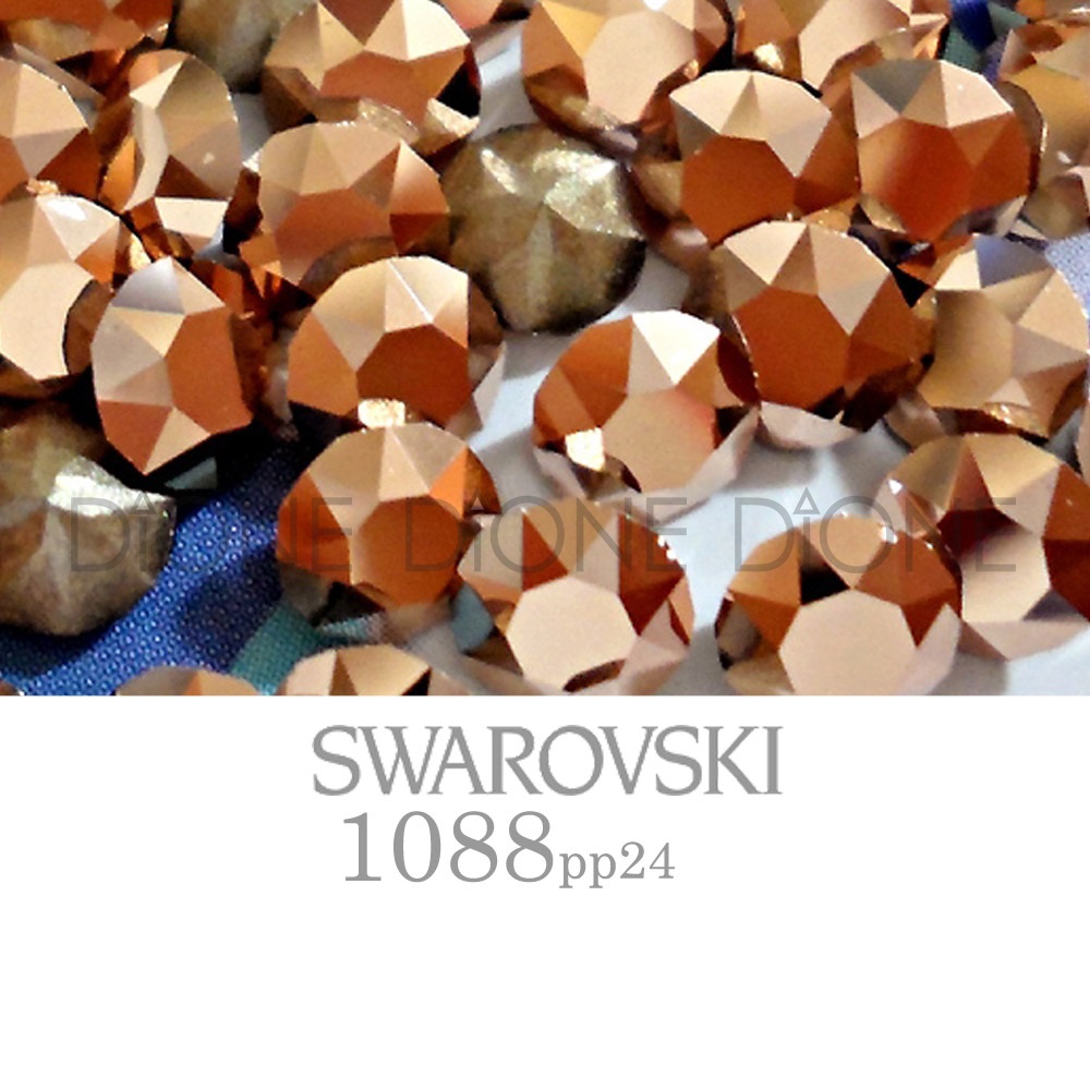 스와로브스키V컷스톤 실리온챠톤1088 로즈골드 pp24/3.2mm(100개입)